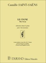 LE CYGNE THE SWAN REDUCTION CHANT ET PIANO  CHANT