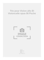 TRIO POUR VIOLON ALTO ET VIOLONCELLE OPUS 58 POCHE MUSIQUE D'ENSEMBLE