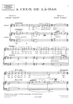 A CEUX DE LA-BAS CHANT