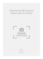 HASARDS OP 96 QUATUOR VIOLON-ALTO-VLC-PIANO  MUSIQUE D'ENSEMBLE