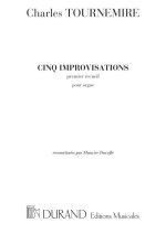 CINQ IMPROVISATIONS (PREMIER RECUEIL) ORGUE