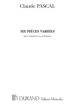 6 PIECES VARIOUSES CLARINETTE