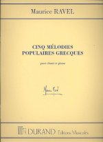 CINQ MELODIES POPULAIRES GRECQUES CHANT