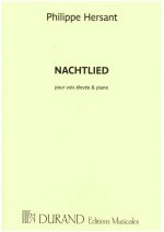 NACHTLIED, SUR UN POEME DE GEORG TRAKL CHANT