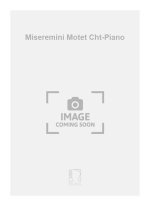 MISEREMINI MOTET CHT-PIANO  CHANT