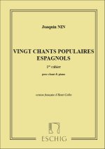 20 CHANTS POPULAIRES ESP. VOL 1 CHANT-PIANO  CHANT
