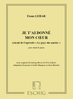 JE T 'AI DONNE MON COEUR CHANT