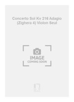 CONCERTO SOL KV 216 ADAGIO (ZIGHERA 4) VIOLON SEUL VIOLON