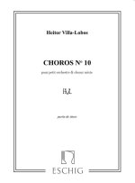 VILLA-LOBOS CHOROS N 10 TENORS  CHANT