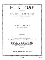 HYACINTHE E. KLOSE: 20 ETUDES D'APRES KREUTZER ET FIORILLO (CLARINET SOLO)