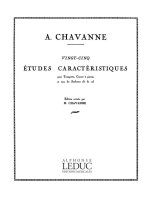 ANDRE CHAVANNE: TWENTY-FIVE CHARACTERISTIC STUDIES (TRUMPET, CORNET, SAXHORN) TROMPETTE