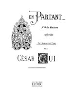 CESAR CUI: EN PARTANT (CLARINET)