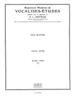 GABRIEL FAURE: VOCALISE NO.1 (HIGH) (VOICE & PIANO)