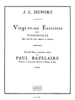 JEAN-LOUIS DUPORT: 21 EXERCICES DANS TOUS LES TONS MAJEURS ET MINEURS (CELLO SOLO)