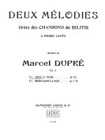 MARCEL DUPRE: SOUS LA PLUIE OP.6, NO.3 (SOP) (VOICE & PIANO)