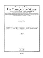 JEAN BAPTISTE LULLY: MENUET DU BOURGEOIS (CLASSIQUES NO.101) (VIOLIN & PIANO)