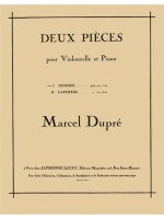 DUPRE LEGENDE CELLO & PIANO BOOK