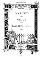 BOURDON EMILE 10 PIECES ORGAN BOOK