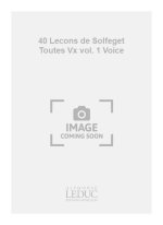 BUSSER 40 LECONS DE SOLFEGE SANS ACCT TOUTES VX VOLUME 1 VOICE BOOK