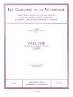 JOHANN SEBASTIAN BACH: PRELUDE (CLASSIQUES NO.6) (DOUBLE BASS & PIANO)