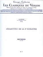 LUDWIG VAN BEETHOVEN: ANDANTINO (CLASSIQUES NO.321) (VIOLIN & PIANO)