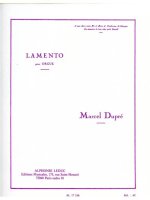 MARCEL DUPRE: LAMENTO OP.24 (ORGAN)