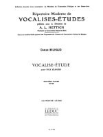 DARIUS MILHAUD: VOCALISE-ETUDE OP.105 (HIGH) (VOICE & PIANO)