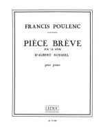 FRANCIS POULENC: PIECE BREVE SUR LE NOM D'ALBERT ROUSSEL (PIANO SOLO) PIANO