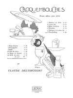 CLAUDE DELVINCOURT: CROQUEMBOUCHES NO.6: PLUM PUDDING (PIANO SOLO) PIANO