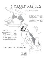 CLAUDE DELVINCOURT: CROQUEMBOUCHES NO.8: CROQUIGNOLS (PIANO SOLO) PIANO