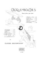 CLAUDE DELVINCOURT: CROQUEMBOUCHES NO.10: PETS-DE-NONNE (PIANO SOLO) PIANO