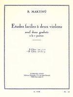 BOHUSLAV MARTIN : ETUDES FACILES A DEUX VIOLONS (VOLUME 2)