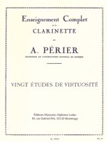 AUGUSTE PERIER - VINGT ETUDES DE VIRTUOSITE POUR CLARINETTE