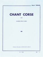 HENRI TOMASI: CHANT CORSE (SAXOPHONE-TENOR & PIANO)