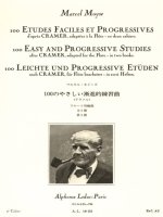 MARCEL MOYSE: 100 EASY AND PROGRESSIVE STUDIES AFTER CRAMER FOR FLUTE (VOLUME 2)