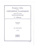 VIOTTI PREMIERS SOLOS CONCERTOS CLASSIQUES NO 12 (CATHERINE) VLN/PF BK