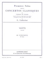 VIOTTI PREMIERS SOLOS CONCERTOS CLASSIQUES NO 13 (CATHERINE) VLN/PF BK