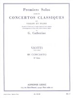 VIOTTI PREMIERS SOLOS CONCERTOS CLASSIQUES NO 19 (CATHERINE) VLN/PF BK