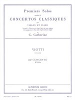 GEORGES CATHERINE: PREMIERS SOLOS EXTRAITS DE CONCERTOS CLASSIQUES - VIOTTI'S CONCERT NO. 24 (VIOLIN