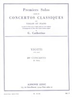 GEORGES CATHERINE: FIRST SOLOS EXTRACTED FROM THE CLASSIC CONCERTOS (VIOTTI'S CONCERT NO. 29)