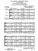 JOHANN BAPTIST II STRAUSS: THE BLUE DANUBE OP.314 (CHORAL-MIXED A CAPPELLA)