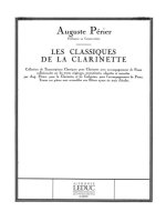 JEAN BAPTISTE LULLY: SARABANDE ET GAVOTTE (CLASSIQUES NO.84) (CLARINET & PIANO)