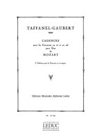 W.A. MOZART: 3 CADENZAS FOR CONCERTO KV 314