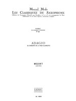 WOLFGANG AMADEUS MOZART: ADAGIO (CLASSIQUES NO.38) (SAXOPHONE-ALTO & PIANO)