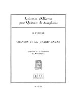 GABRIEL PIERNE: CHANSON DE LA GRAND'MAMAN OP.3, NO.2 (SAXOPHONES 4)