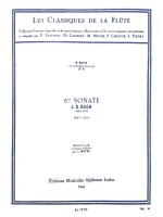 JOHANN SEBASTIAN BACH: SONATA NO.5, BWV1034 IN E MINOR (CLASSIQUES NO.8) (FLUTE & PIANO)