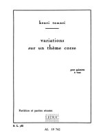 HENRI TOMASI: VARIATIONS SUR UN THEME CORSE (QUINTET-WIND)