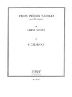 LOUIS MOYSE: 3 PIECES NO.1: SICILIENNE (FLUTE & PIANO)