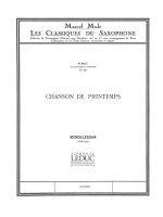 FELIX MENDELSSOHN BARTHOLDY: CHANSON DE PRINTEMPS OP.62 NO.6 IN A MAJOR (TENOR SAXOPHONE/PIANO)