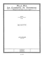 JEAN-MARIE LECLAIR: MUSETTE (CLASSIQUES NO.76) (SAXOPHONE-TENOR & PIANO)